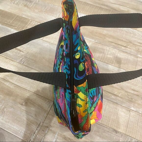 VINTAGE Hawaii Mini Tote Psychedelic Aquatic NWOT! - Picture 7 of 8